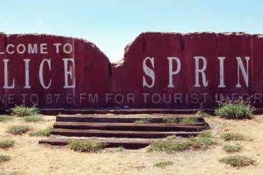 Alice Springs Welcome Rock