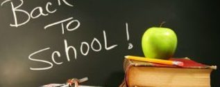 Blackboard with writing: Back 2 School