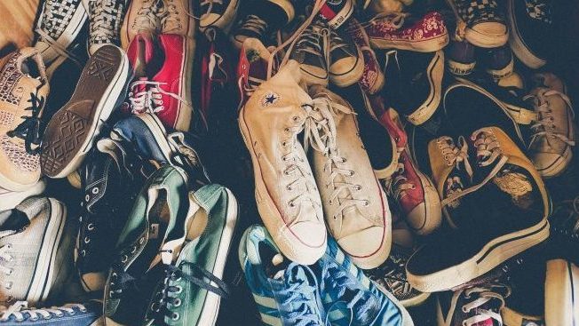 collection of shoes