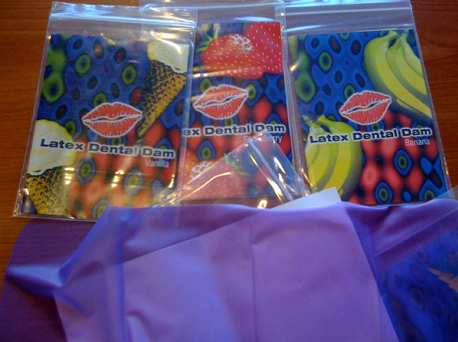 packages of dental dams