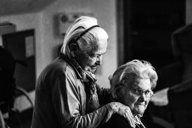Older People In Retirement Home
