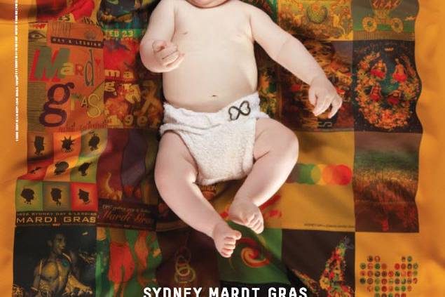 Rainbow Baby the face of Mardi Gras