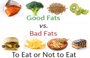 Picture of good fats vs bad fats 