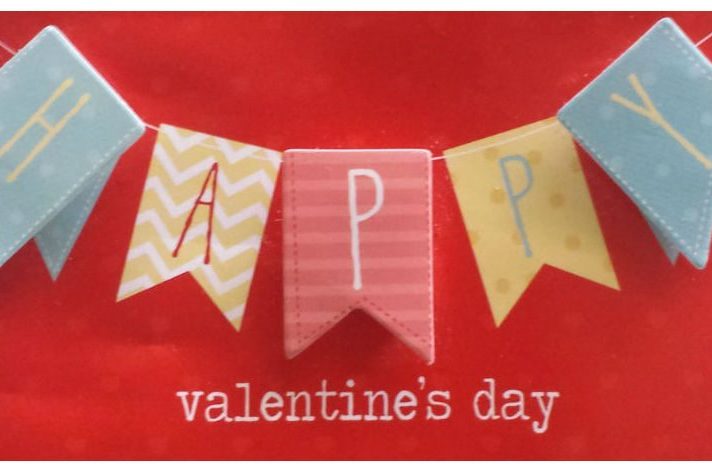 happy valentines day ribbon