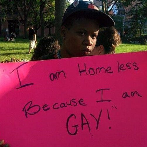 homeless gay person