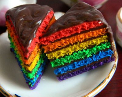 rainbow cakes