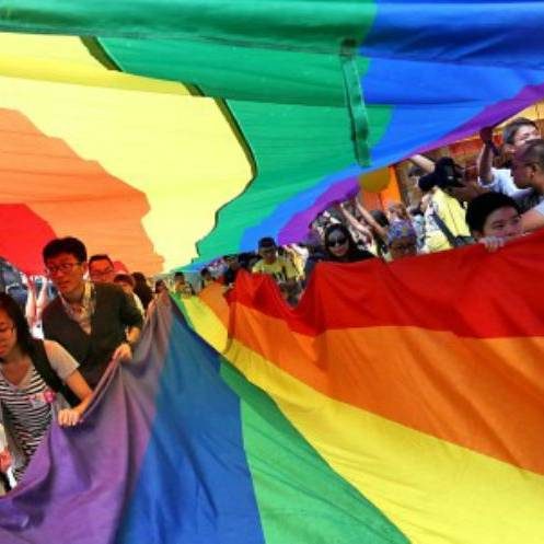 Rainbow Flag at Hong Kong Pride