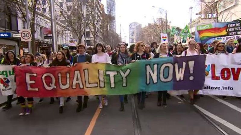 Melbourne's rally