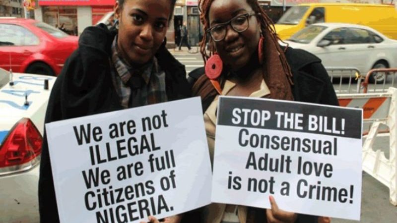 Nigeria's criminalisation of same sex unions a step closer to law.