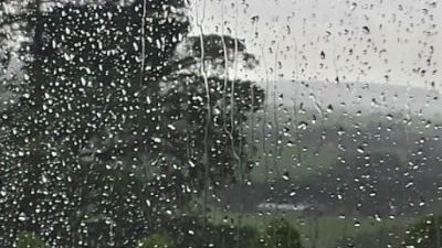 rain against window