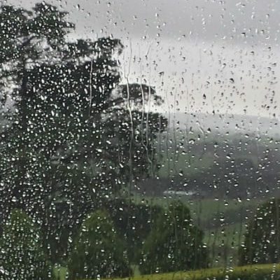 rain against window