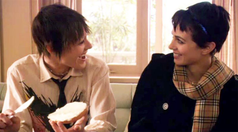 Still from the L Word with Shane and Jenny 