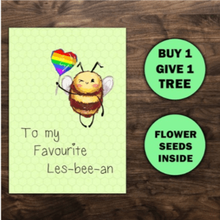 card ' to my favourite les-bee-an '